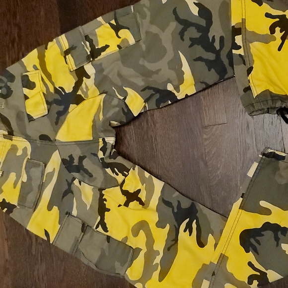 Baggy Loose Camo Print Cargo Pant Small - Picture 6 of 9